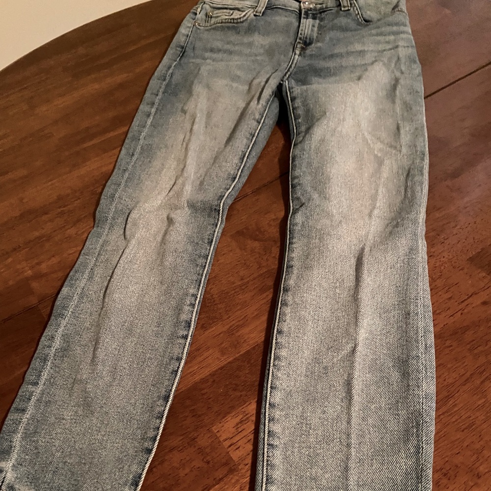 7 for All Mankind luxe vintage ankle skinny jeans.